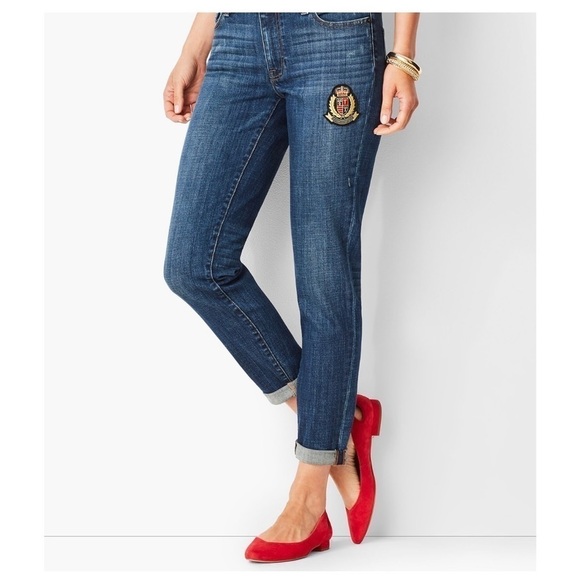 Talbots Girlfriend Jeans in Griffin Wash Sz. 6 - Picture 1 of 9